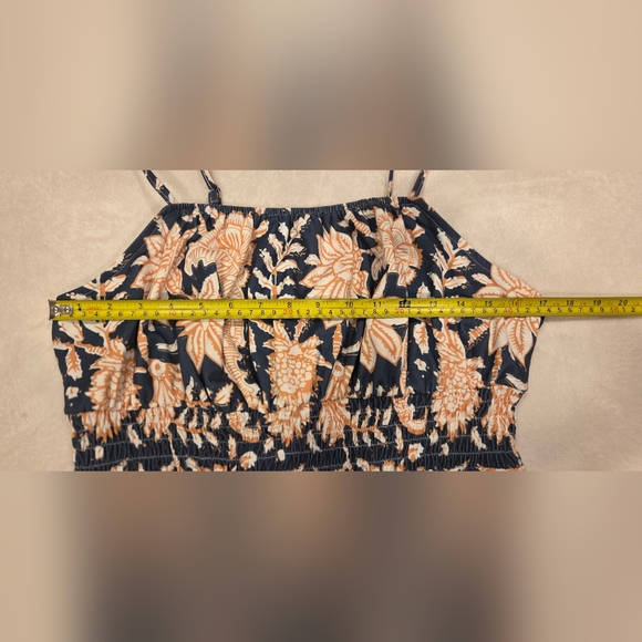 GRACE KARIN Floral Maxi Dress in Grey And Orange Size L. - Picture 12 of 16